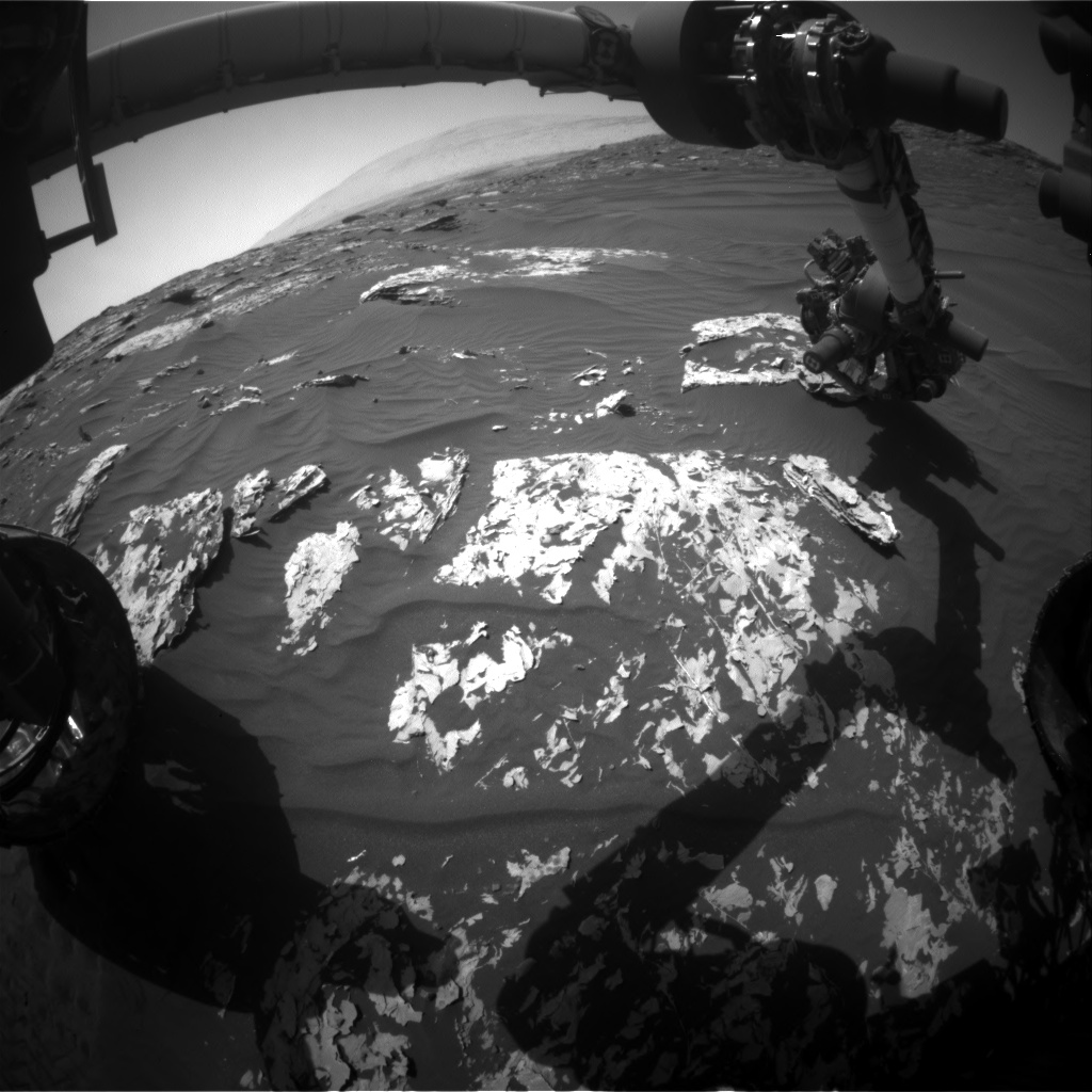Nasa's Mars rover Curiosity acquired this image using its Front Hazard Avoidance Camera (Front Hazcam) on Sol 1748, at drive 1980, site number 64