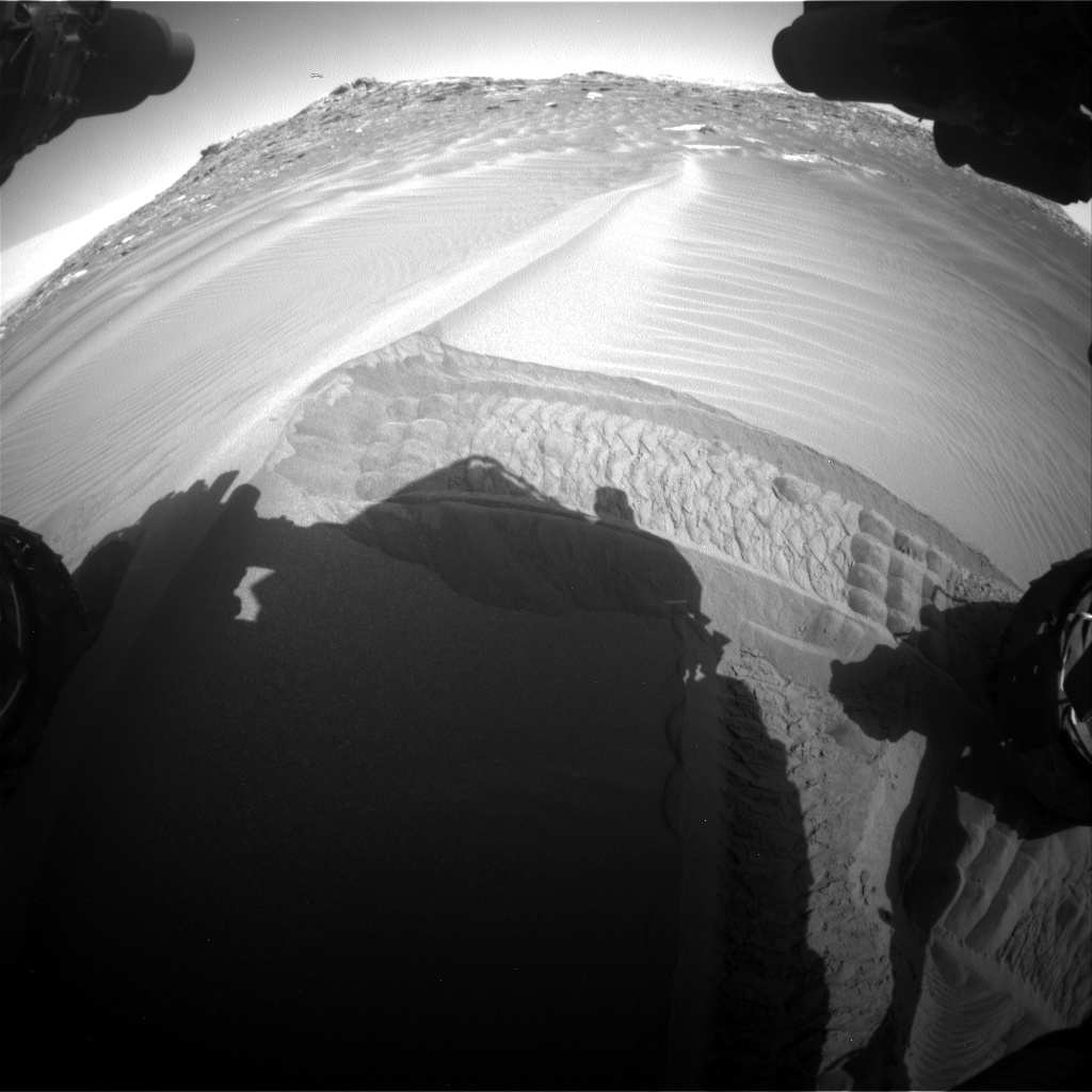 Nasa's Mars rover Curiosity acquired this image using its Front Hazard Avoidance Camera (Front Hazcam) on Sol 1748, at drive 2088, site number 64