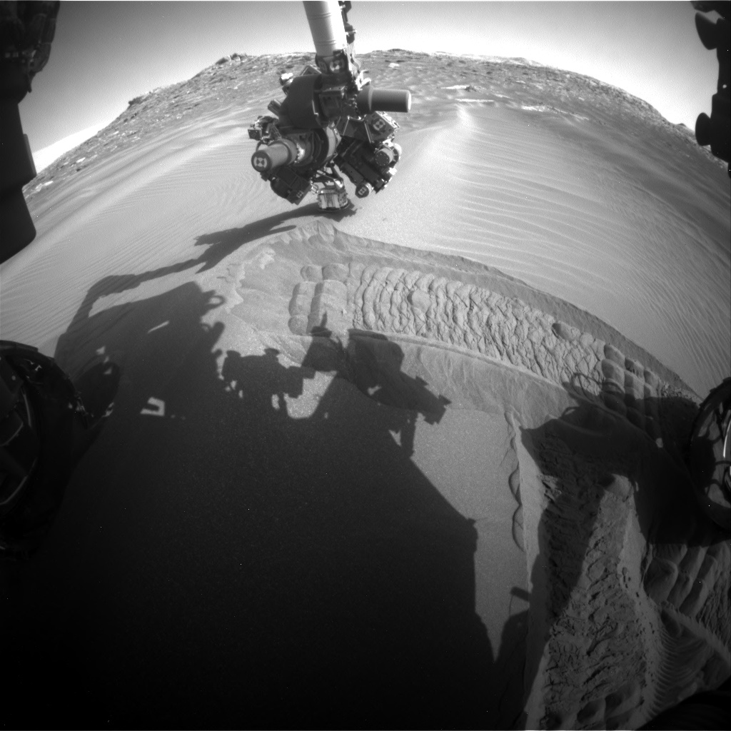 Nasa's Mars rover Curiosity acquired this image using its Front Hazard Avoidance Camera (Front Hazcam) on Sol 1750, at drive 2088, site number 64