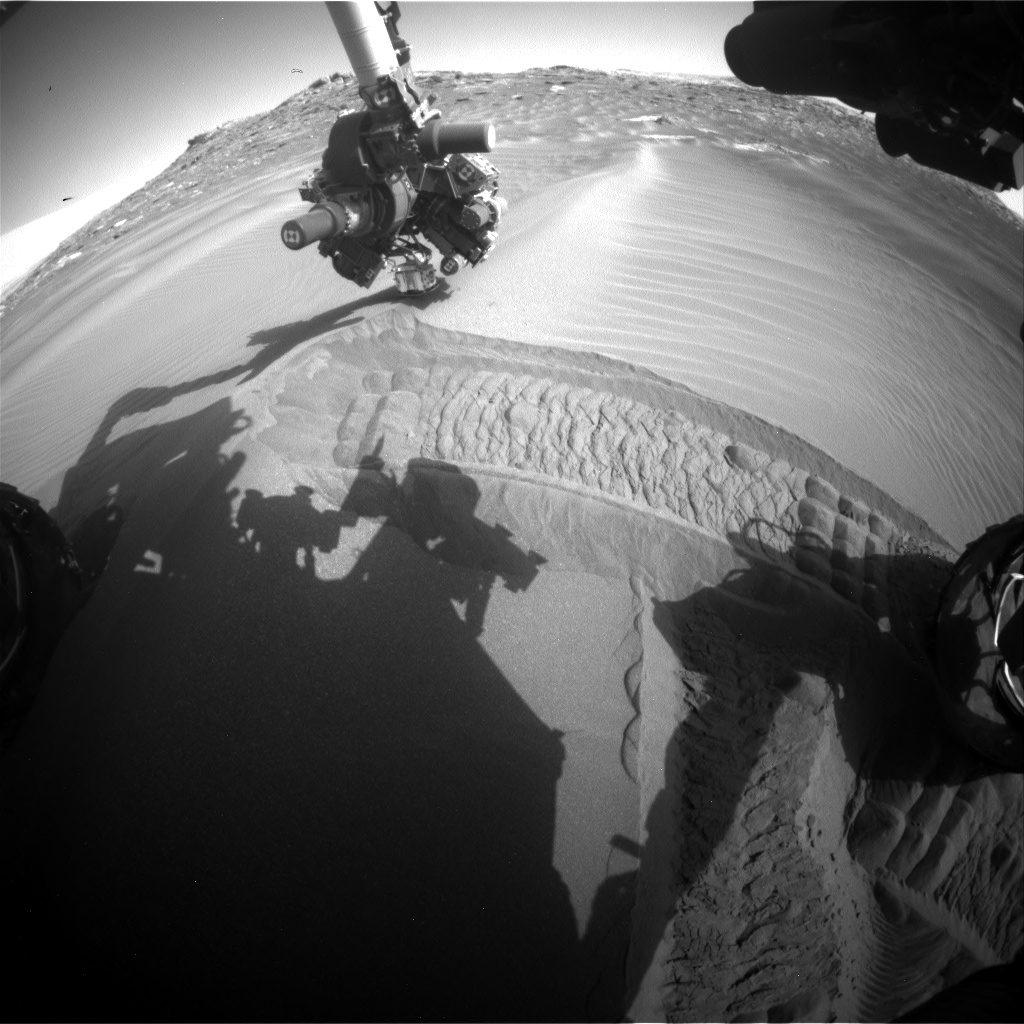 Nasa's Mars rover Curiosity acquired this image using its Front Hazard Avoidance Camera (Front Hazcam) on Sol 1750, at drive 2088, site number 64