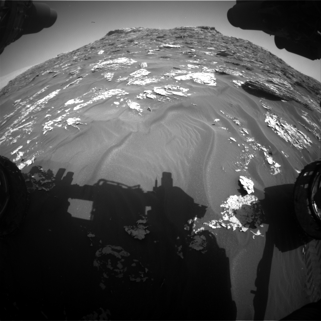 Nasa's Mars rover Curiosity acquired this image using its Front Hazard Avoidance Camera (Front Hazcam) on Sol 1754, at drive 2790, site number 64