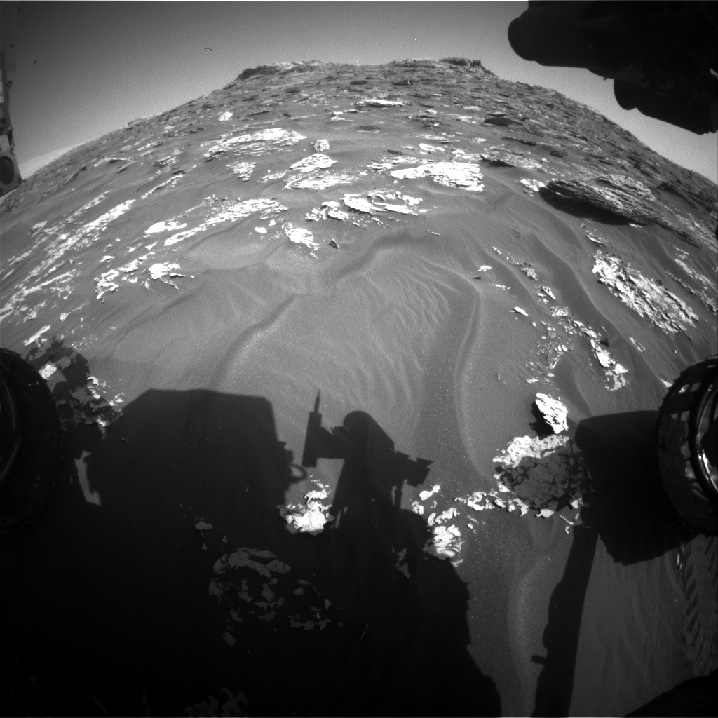 Nasa's Mars rover Curiosity acquired this image using its Front Hazard Avoidance Camera (Front Hazcam) on Sol 1755, at drive 2790, site number 64