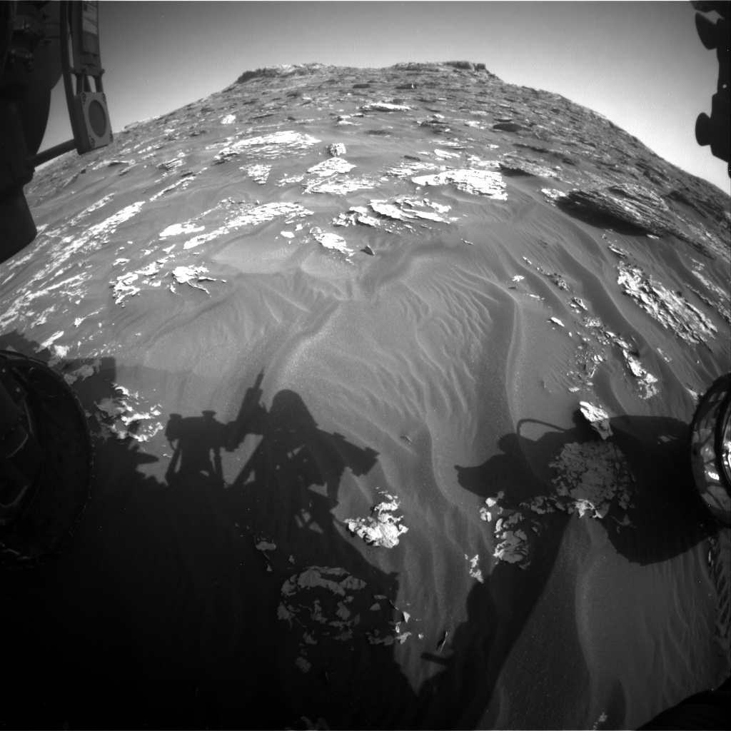 Nasa's Mars rover Curiosity acquired this image using its Front Hazard Avoidance Camera (Front Hazcam) on Sol 1760, at drive 2790, site number 64