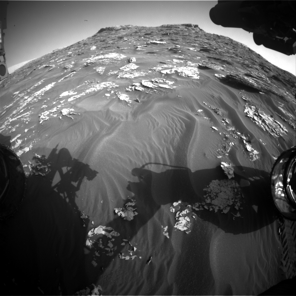 Nasa's Mars rover Curiosity acquired this image using its Front Hazard Avoidance Camera (Front Hazcam) on Sol 1762, at drive 2790, site number 64