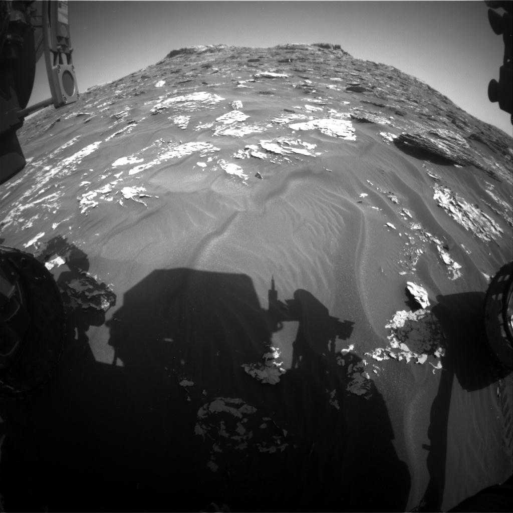 Nasa's Mars rover Curiosity acquired this image using its Front Hazard Avoidance Camera (Front Hazcam) on Sol 1766, at drive 2790, site number 64