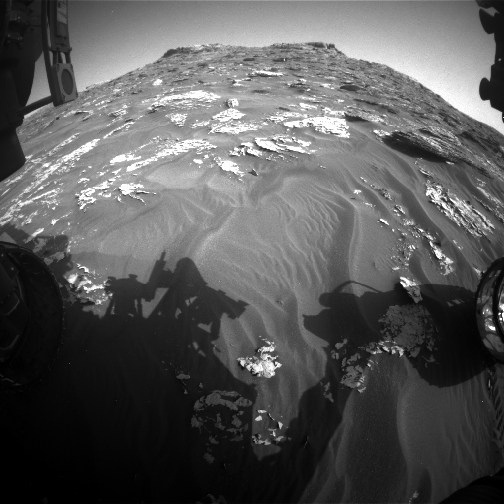 Nasa's Mars rover Curiosity acquired this image using its Front Hazard Avoidance Camera (Front Hazcam) on Sol 1768, at drive 2790, site number 64