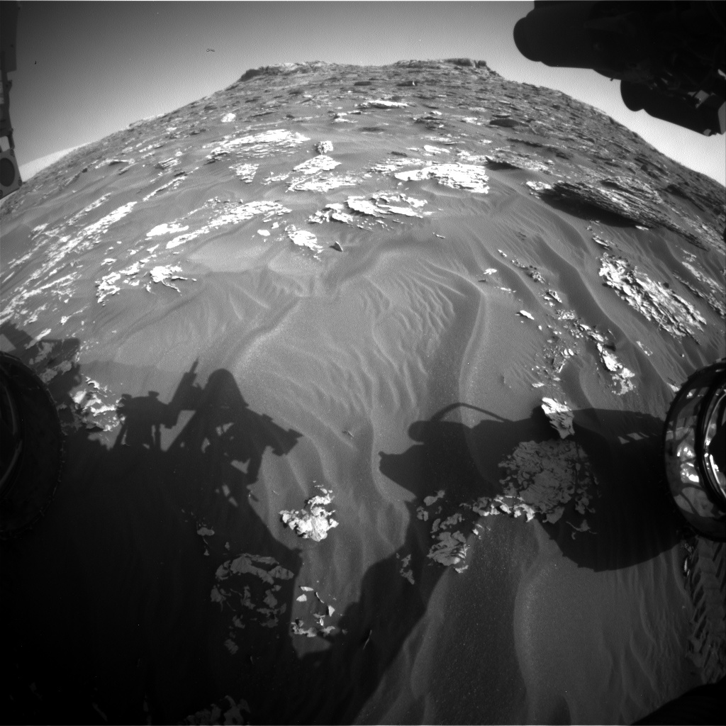 Nasa's Mars rover Curiosity acquired this image using its Front Hazard Avoidance Camera (Front Hazcam) on Sol 1768, at drive 2790, site number 64