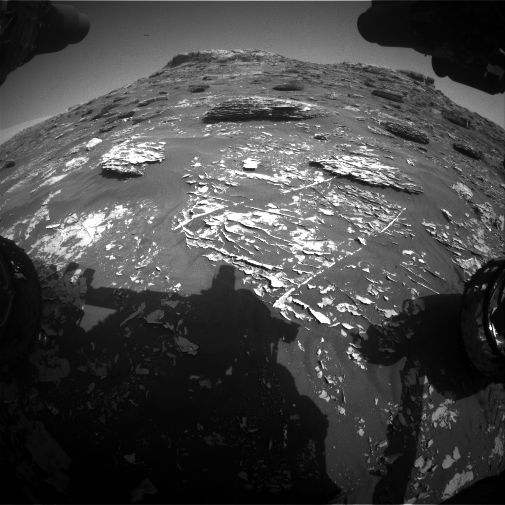 Nasa's Mars rover Curiosity acquired this image using its Front Hazard Avoidance Camera (Front Hazcam) on Sol 1781, at drive 0, site number 65