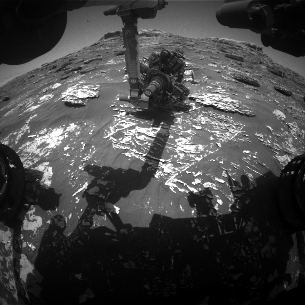 Nasa's Mars rover Curiosity acquired this image using its Front Hazard Avoidance Camera (Front Hazcam) on Sol 1782, at drive 0, site number 65