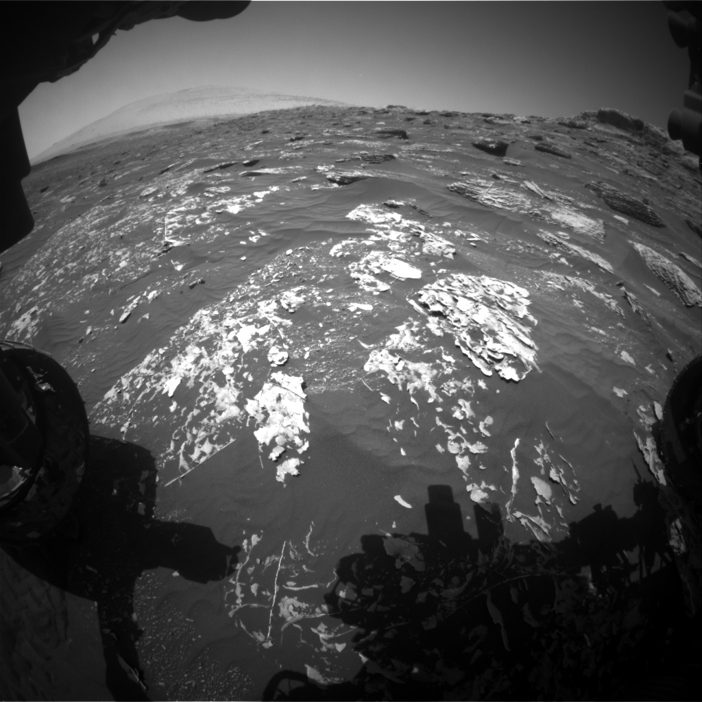Nasa's Mars rover Curiosity acquired this image using its Front Hazard Avoidance Camera (Front Hazcam) on Sol 1784, at drive 156, site number 65