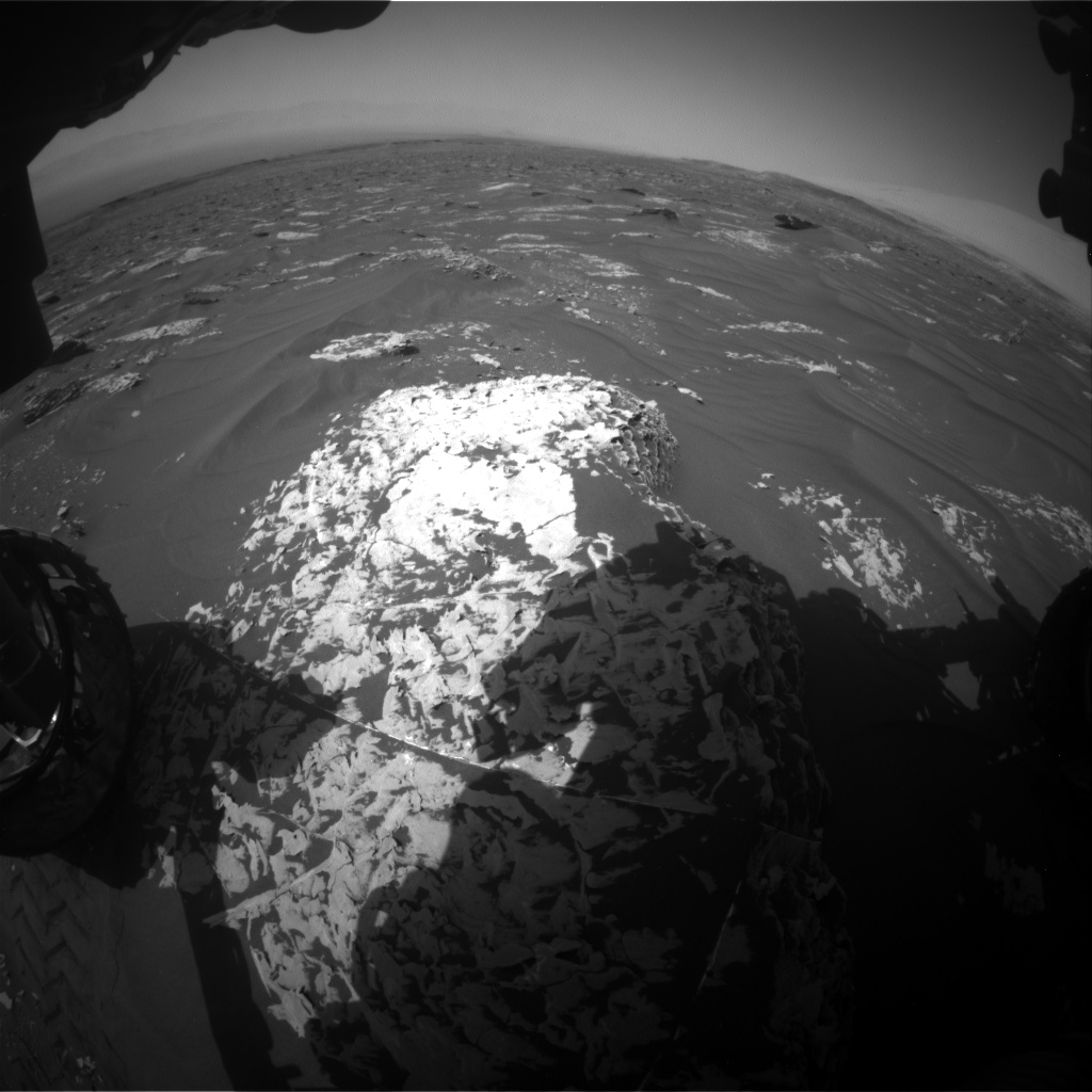 Nasa's Mars rover Curiosity acquired this image using its Front Hazard Avoidance Camera (Front Hazcam) on Sol 1785, at drive 436, site number 65