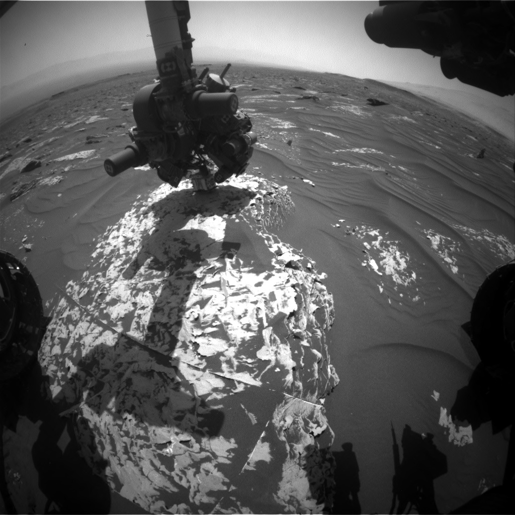 Nasa's Mars rover Curiosity acquired this image using its Front Hazard Avoidance Camera (Front Hazcam) on Sol 1786, at drive 436, site number 65