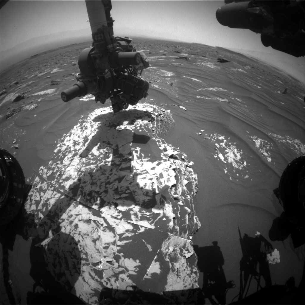 Nasa's Mars rover Curiosity acquired this image using its Front Hazard Avoidance Camera (Front Hazcam) on Sol 1786, at drive 436, site number 65