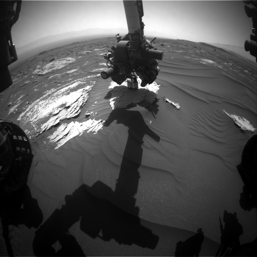 Nasa's Mars rover Curiosity acquired this image using its Front Hazard Avoidance Camera (Front Hazcam) on Sol 1788, at drive 646, site number 65