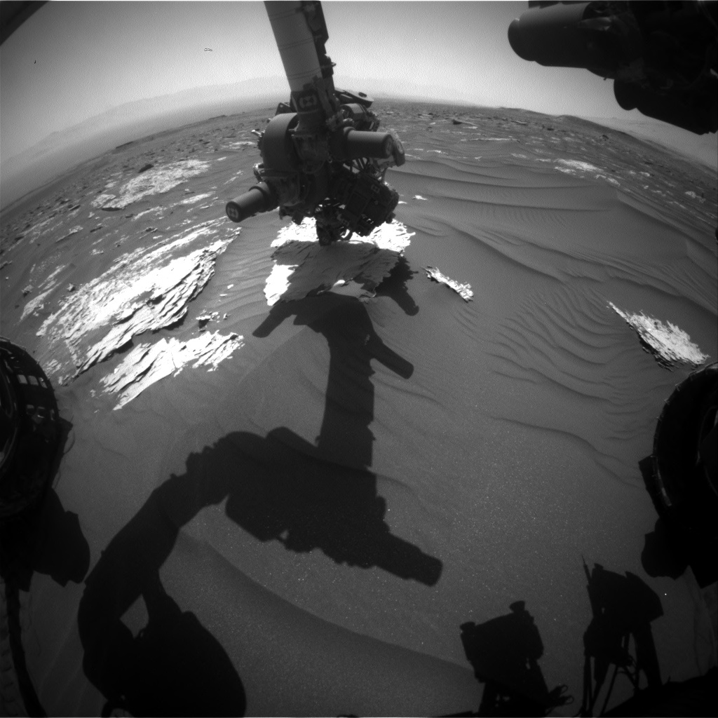 Nasa's Mars rover Curiosity acquired this image using its Front Hazard Avoidance Camera (Front Hazcam) on Sol 1788, at drive 646, site number 65