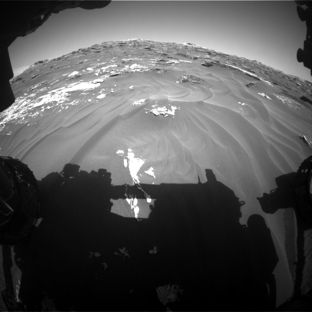 Nasa's Mars rover Curiosity acquired this image using its Front Hazard Avoidance Camera (Front Hazcam) on Sol 1789, at drive 1174, site number 65