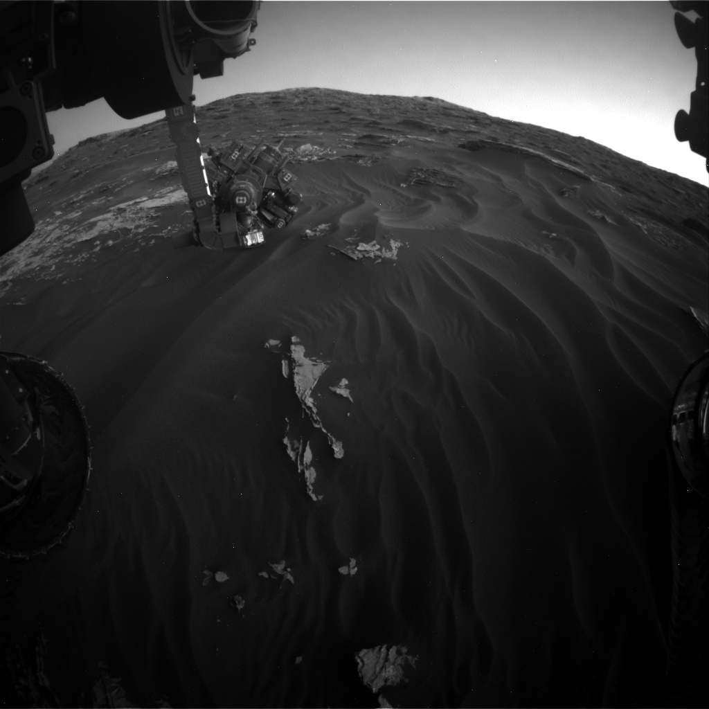 Nasa's Mars rover Curiosity acquired this image using its Front Hazard Avoidance Camera (Front Hazcam) on Sol 1790, at drive 1174, site number 65