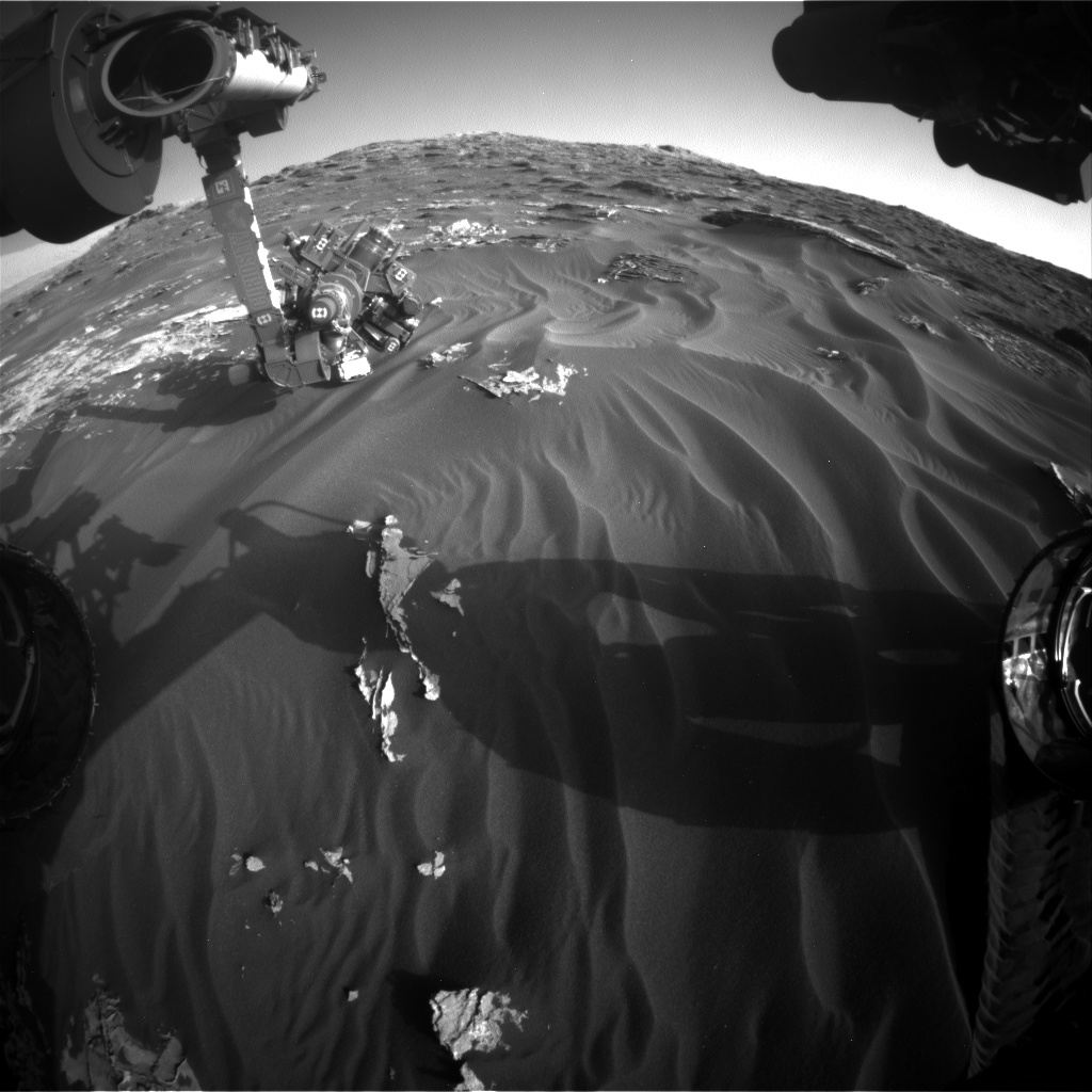 Nasa's Mars rover Curiosity acquired this image using its Front Hazard Avoidance Camera (Front Hazcam) on Sol 1791, at drive 1174, site number 65