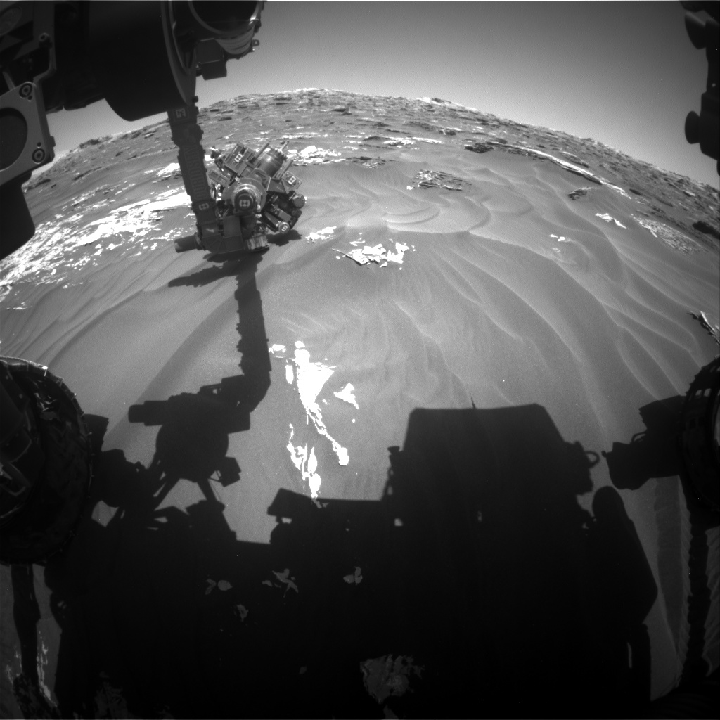 Nasa's Mars rover Curiosity acquired this image using its Front Hazard Avoidance Camera (Front Hazcam) on Sol 1792, at drive 1174, site number 65