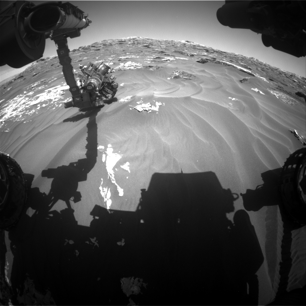 Nasa's Mars rover Curiosity acquired this image using its Front Hazard Avoidance Camera (Front Hazcam) on Sol 1792, at drive 1174, site number 65