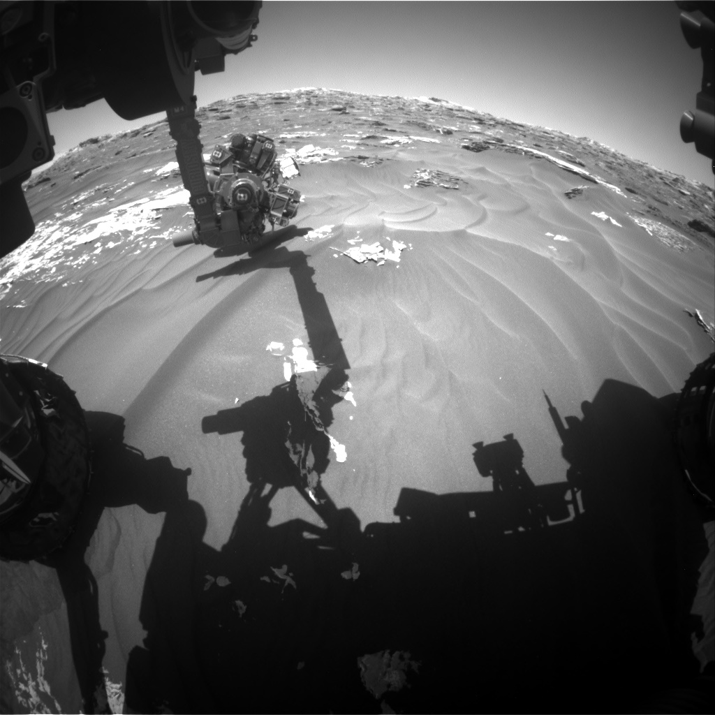 Nasa's Mars rover Curiosity acquired this image using its Front Hazard Avoidance Camera (Front Hazcam) on Sol 1793, at drive 1174, site number 65