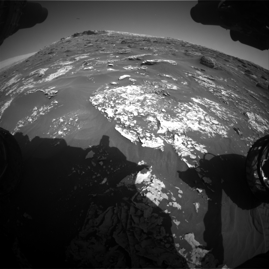 Nasa's Mars rover Curiosity acquired this image using its Front Hazard Avoidance Camera (Front Hazcam) on Sol 1796, at drive 2186, site number 65