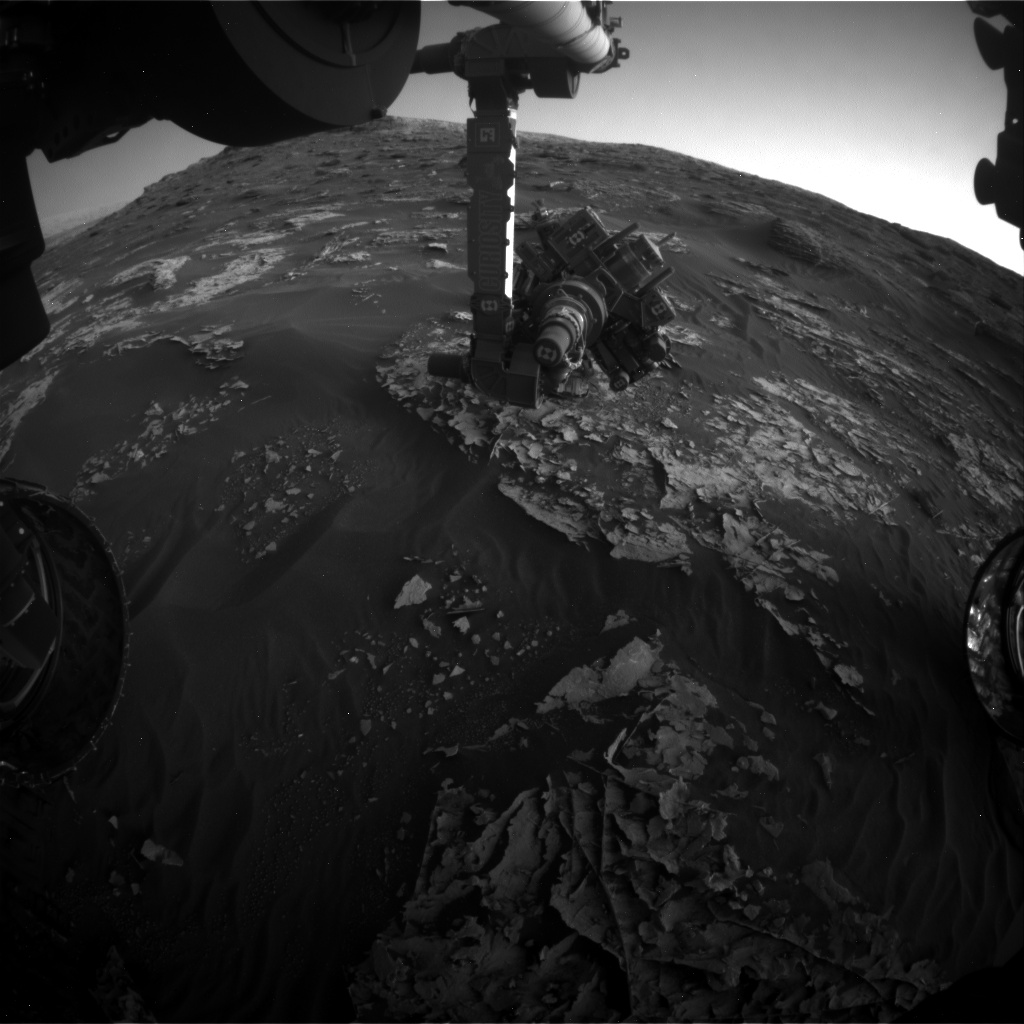 Nasa's Mars rover Curiosity acquired this image using its Front Hazard Avoidance Camera (Front Hazcam) on Sol 1797, at drive 2186, site number 65