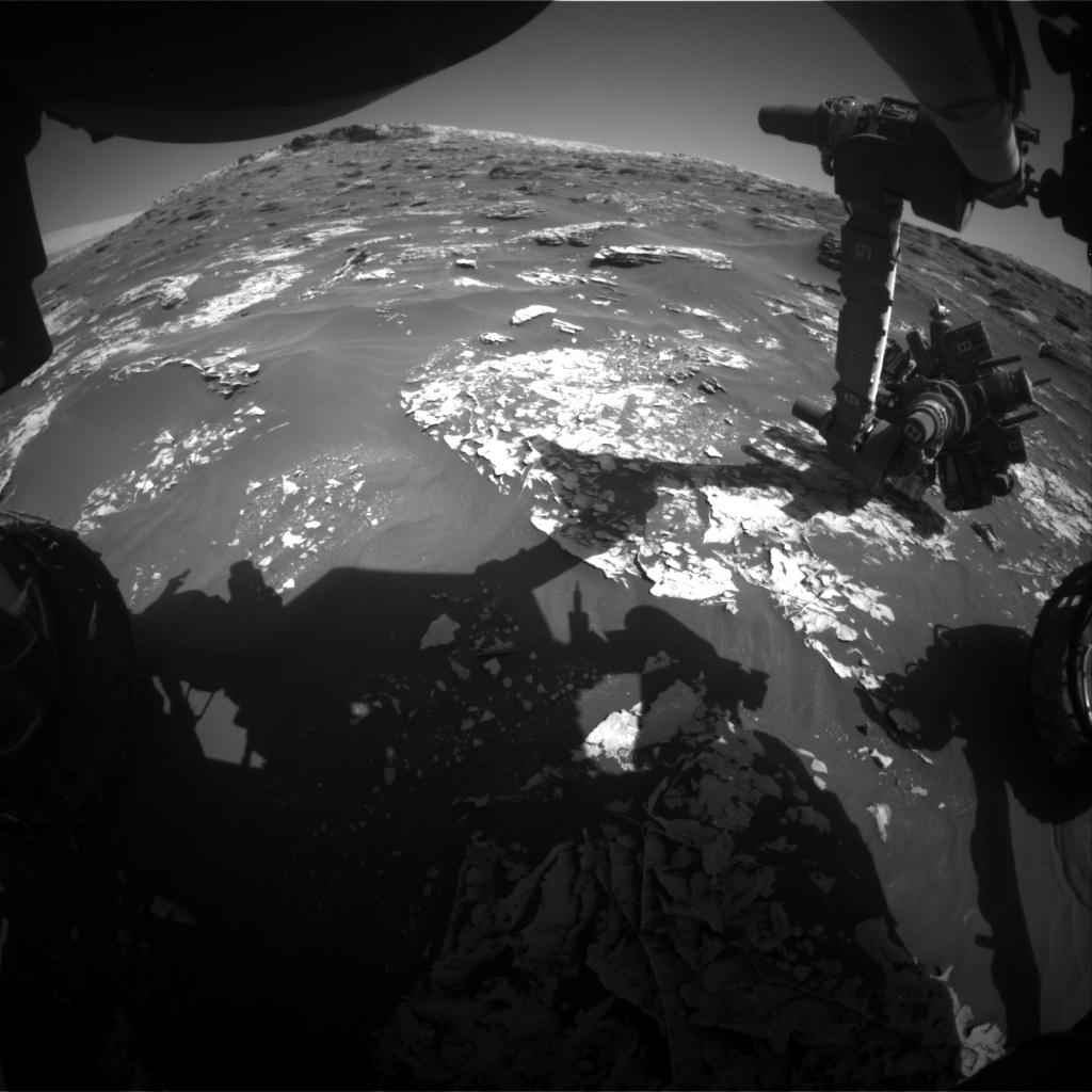 Nasa's Mars rover Curiosity acquired this image using its Front Hazard Avoidance Camera (Front Hazcam) on Sol 1798, at drive 2186, site number 65