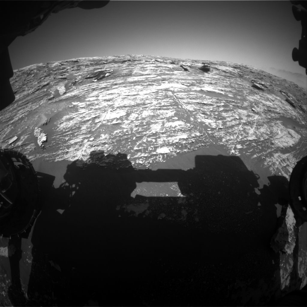 Nasa's Mars rover Curiosity acquired this image using its Front Hazard Avoidance Camera (Front Hazcam) on Sol 1804, at drive 2882, site number 65