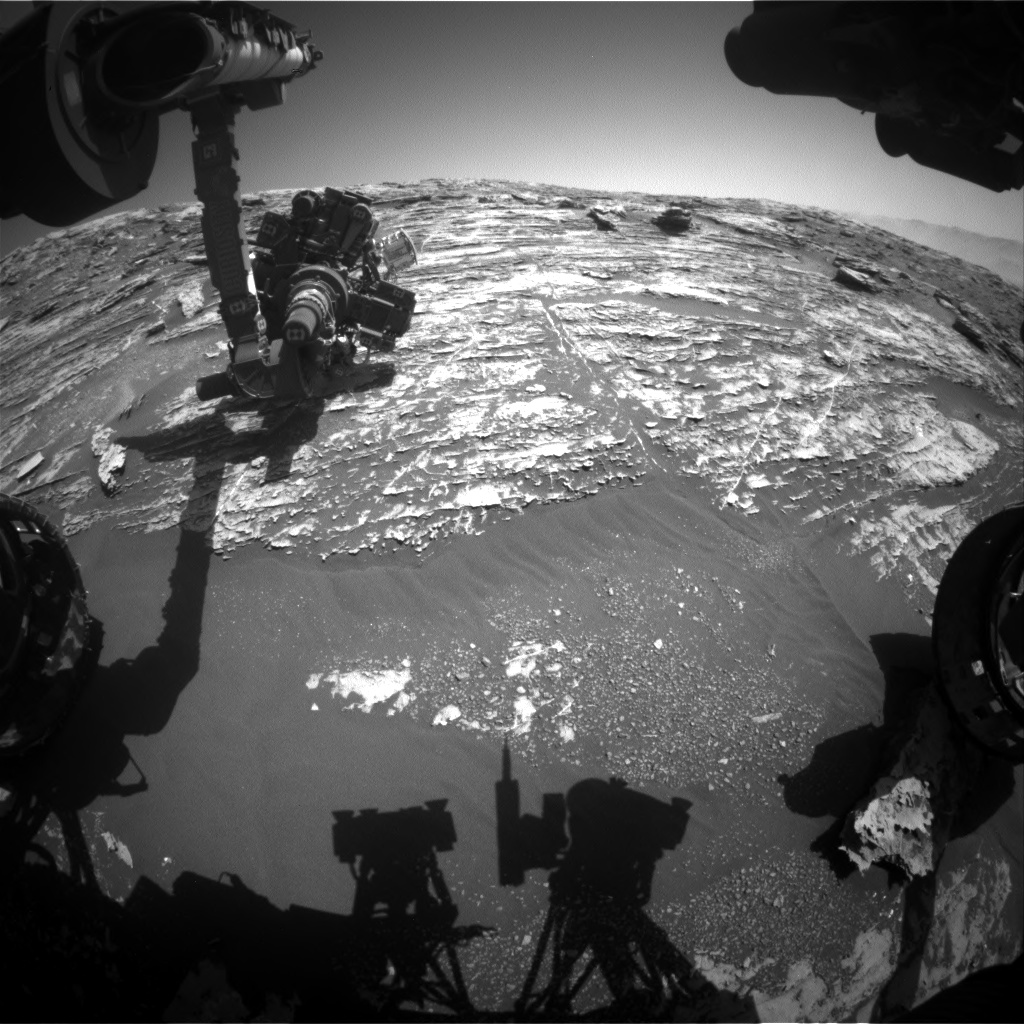 Nasa's Mars rover Curiosity acquired this image using its Front Hazard Avoidance Camera (Front Hazcam) on Sol 1806, at drive 2882, site number 65