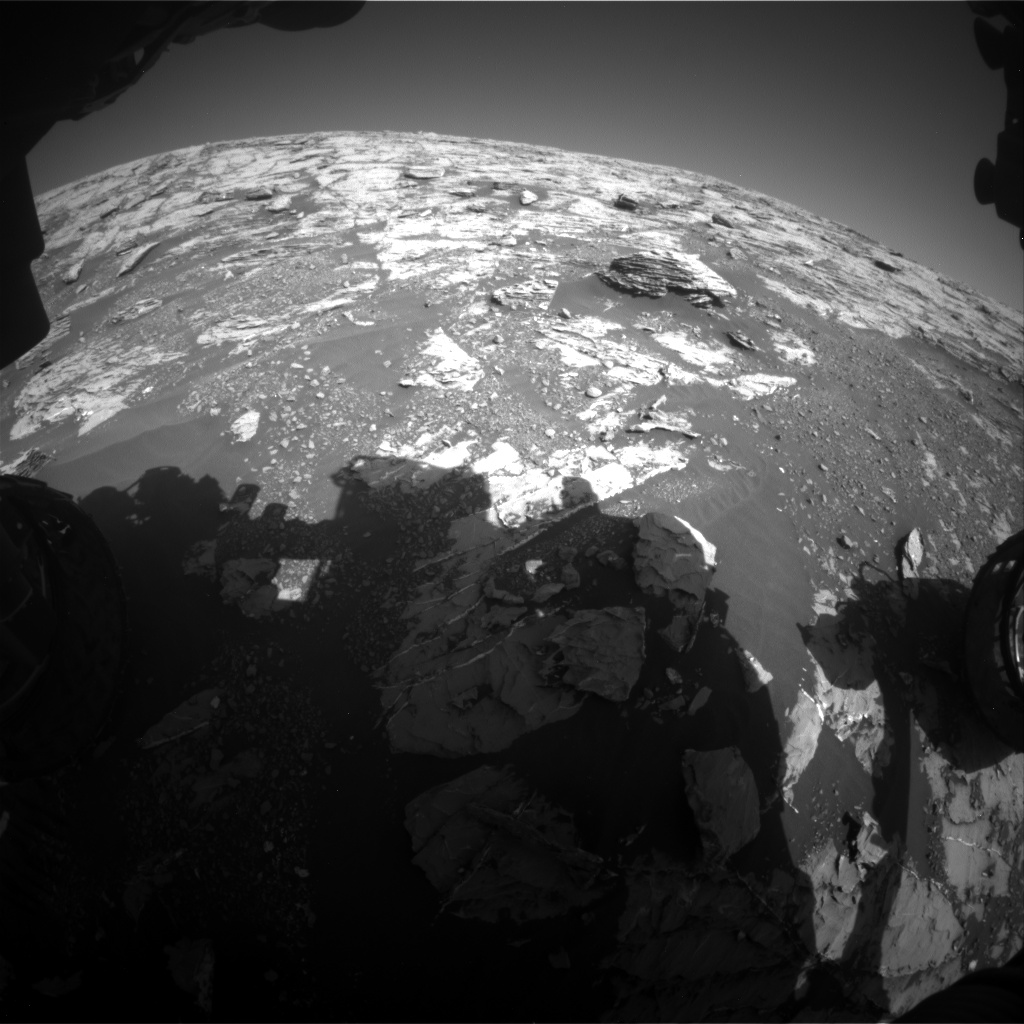 Nasa's Mars rover Curiosity acquired this image using its Front Hazard Avoidance Camera (Front Hazcam) on Sol 1807, at drive 3200, site number 65