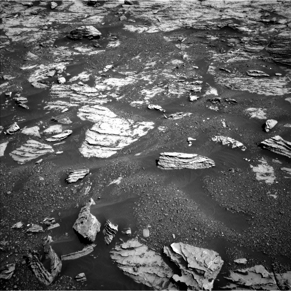 Nasa's Mars rover Curiosity acquired this image using its Left Navigation Camera on Sol 1807, at drive 3152, site number 65