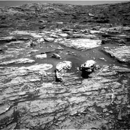 Nasa's Mars rover Curiosity acquired this image using its Right Navigation Camera on Sol 1807, at drive 2888, site number 65