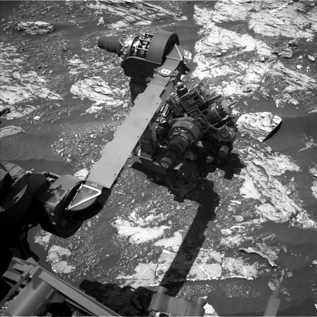 Nasa's Mars rover Curiosity acquired this image using its Left Navigation Camera on Sol 1809, at drive 3200, site number 65