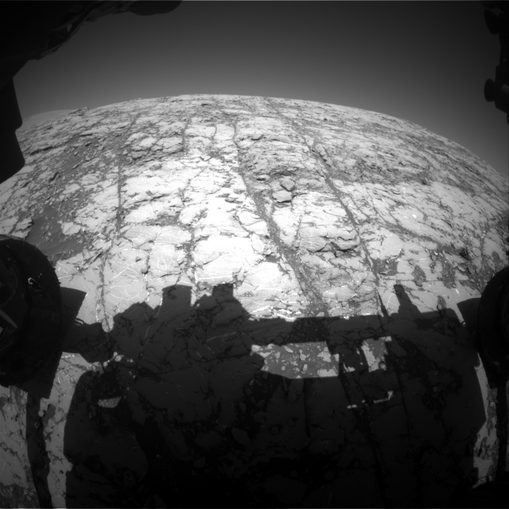 Nasa's Mars rover Curiosity acquired this image using its Front Hazard Avoidance Camera (Front Hazcam) on Sol 1810, at drive 3308, site number 65