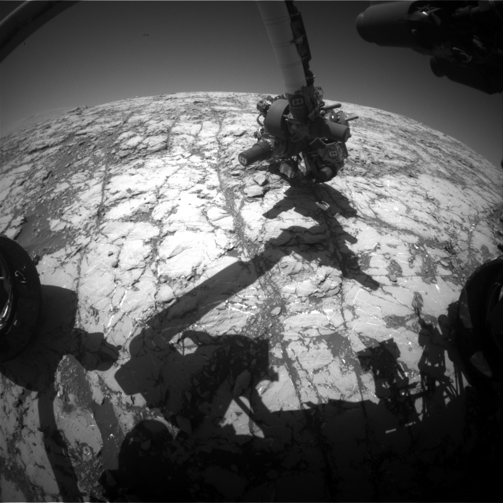 Nasa's Mars rover Curiosity acquired this image using its Front Hazard Avoidance Camera (Front Hazcam) on Sol 1812, at drive 3308, site number 65