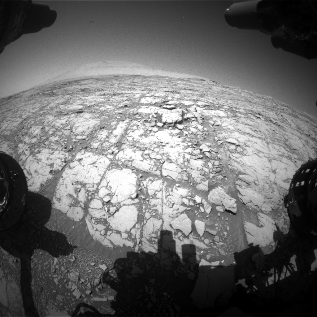 Nasa's Mars rover Curiosity acquired this image using its Front Hazard Avoidance Camera (Front Hazcam) on Sol 1813, at drive 0, site number 66