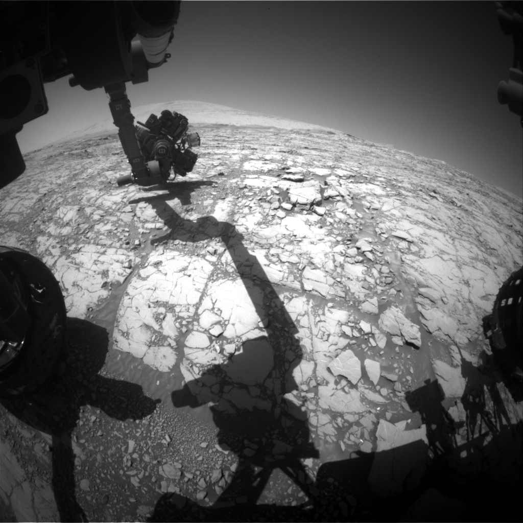 Nasa's Mars rover Curiosity acquired this image using its Front Hazard Avoidance Camera (Front Hazcam) on Sol 1814, at drive 0, site number 66