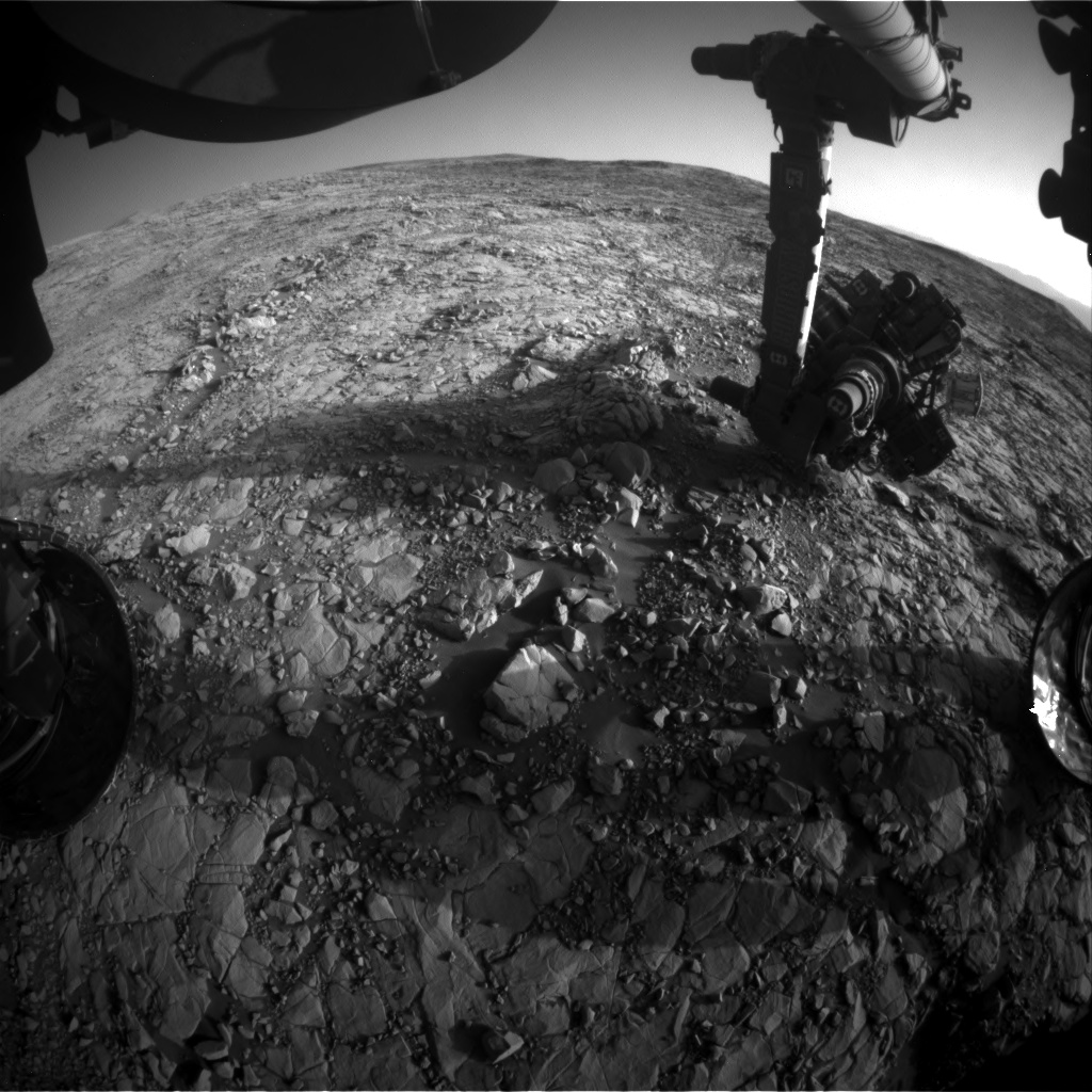 Nasa's Mars rover Curiosity acquired this image using its Front Hazard Avoidance Camera (Front Hazcam) on Sol 1818, at drive 84, site number 66