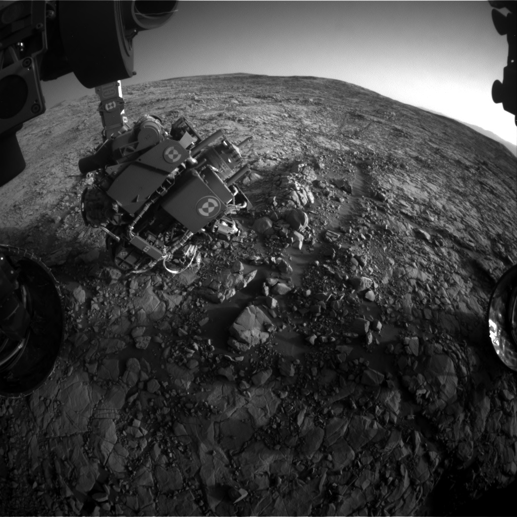 Nasa's Mars rover Curiosity acquired this image using its Front Hazard Avoidance Camera (Front Hazcam) on Sol 1818, at drive 84, site number 66