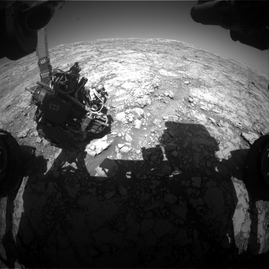 Nasa's Mars rover Curiosity acquired this image using its Front Hazard Avoidance Camera (Front Hazcam) on Sol 1819, at drive 84, site number 66