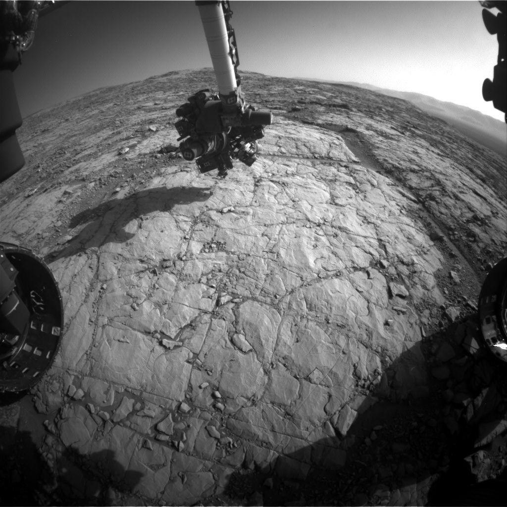 Nasa's Mars rover Curiosity acquired this image using its Front Hazard Avoidance Camera (Front Hazcam) on Sol 1821, at drive 246, site number 66