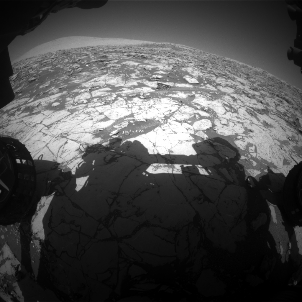 Nasa's Mars rover Curiosity acquired this image using its Front Hazard Avoidance Camera (Front Hazcam) on Sol 1827, at drive 450, site number 66