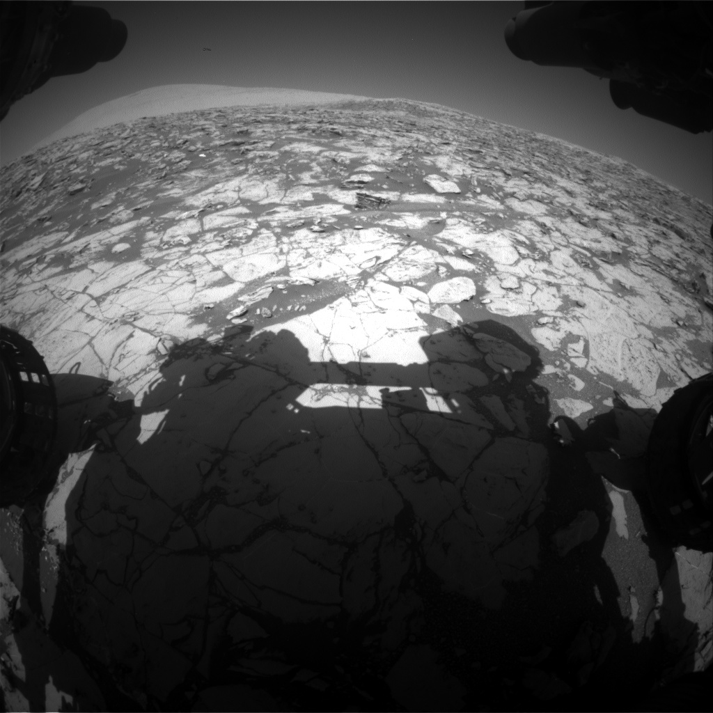 Nasa's Mars rover Curiosity acquired this image using its Front Hazard Avoidance Camera (Front Hazcam) on Sol 1827, at drive 450, site number 66