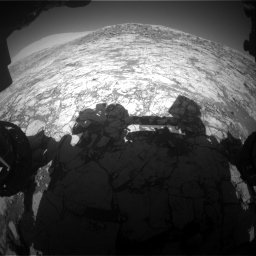 Nasa's Mars rover Curiosity acquired this image using its Front Hazard Avoidance Camera (Front Hazcam) on Sol 1828, at drive 636, site number 66