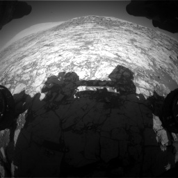 Nasa's Mars rover Curiosity acquired this image using its Front Hazard Avoidance Camera (Front Hazcam) on Sol 1828, at drive 636, site number 66