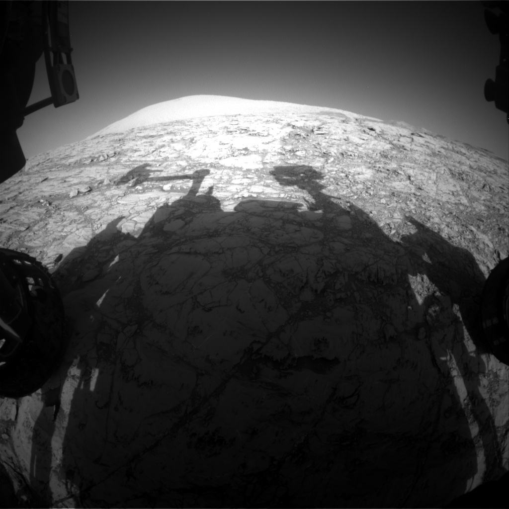 Nasa's Mars rover Curiosity acquired this image using its Front Hazard Avoidance Camera (Front Hazcam) on Sol 1832, at drive 952, site number 66