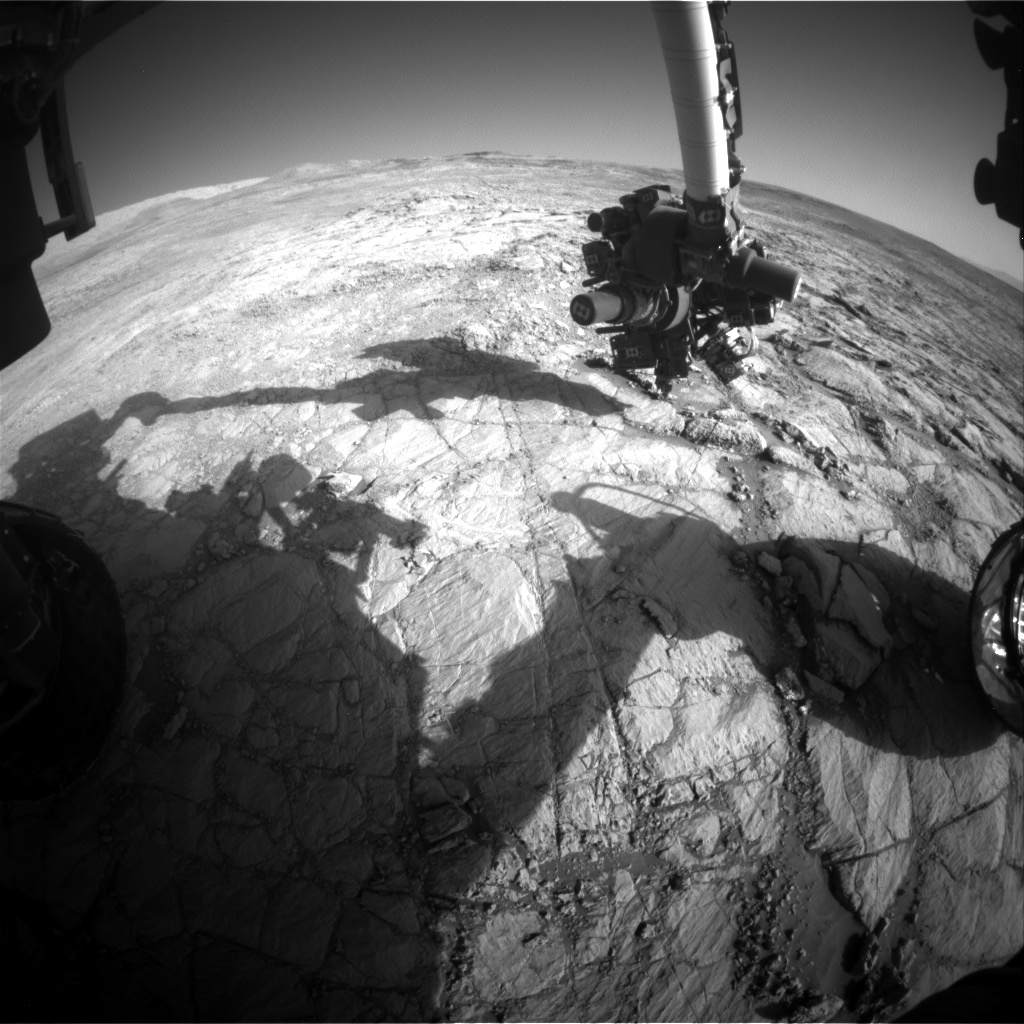 Nasa's Mars rover Curiosity acquired this image using its Front Hazard Avoidance Camera (Front Hazcam) on Sol 1836, at drive 1112, site number 66