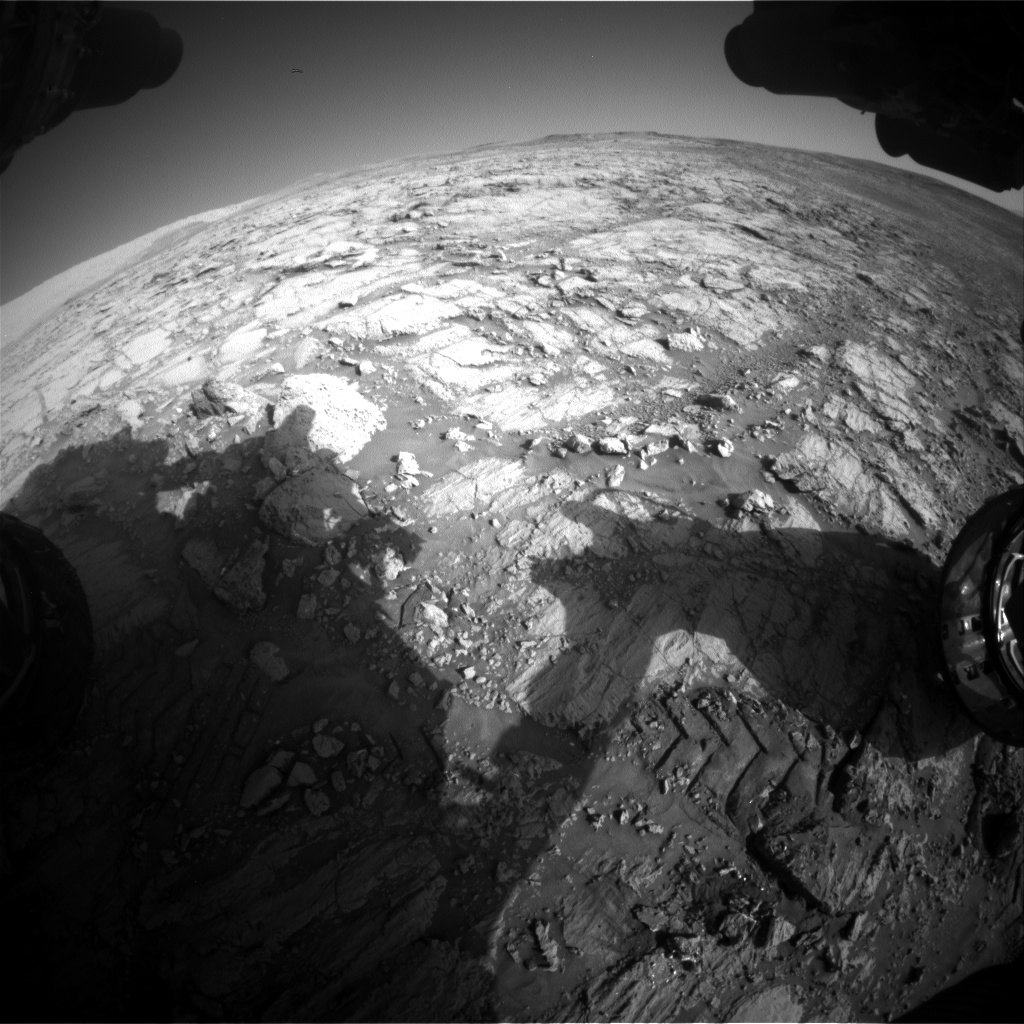 Nasa's Mars rover Curiosity acquired this image using its Front Hazard Avoidance Camera (Front Hazcam) on Sol 1841, at drive 1332, site number 66