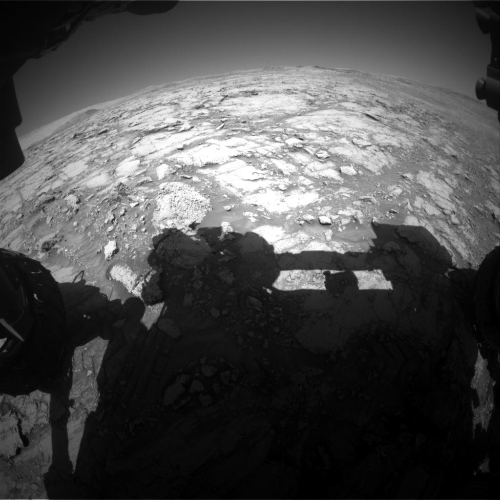 Nasa's Mars rover Curiosity acquired this image using its Front Hazard Avoidance Camera (Front Hazcam) on Sol 1842, at drive 1332, site number 66